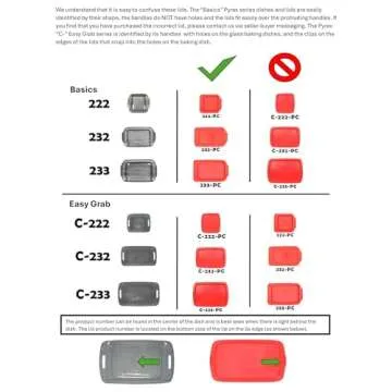 Pyrex Easy Grab 2-Pack Glass Baking Dish Set (2QT) with BPA-Free Lids, Square Bakeware Set, Dishwasher, Microwave, Freezer & Pre-Heated Oven Safe