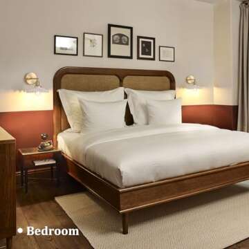 Shenmoyl Vintage Wall Sconce - White Ceramic & Brass Adjustable Lighting