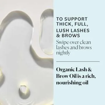 Sky Organics Lash & Brow Oil - Organic Eyelash Serum 0.4 fl oz