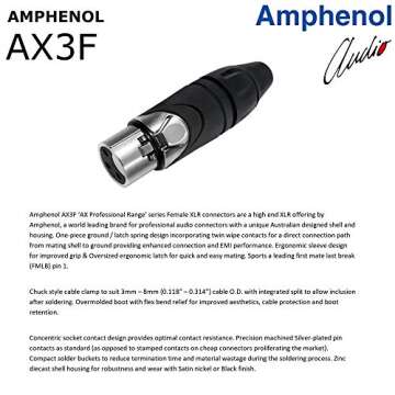 Professional 6' Canare Balanced Microphone Cable