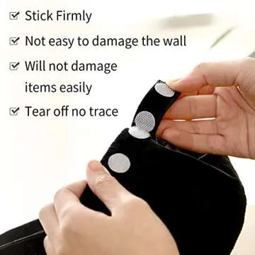 Self Adhesive Dots 2268 pcs(1134 Pairs) Strong Adhesive White 10 mm/0.39”Diameter Sticky Back, Hook & Loop Dots with Waterproof Sticky Glue Nylon Tapes, Desirable for Classroom,Office&Home