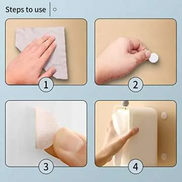 Self Adhesive Dots 2268 pcs(1134 Pairs) Strong Adhesive White 10 mm/0.39”Diameter Sticky Back, Hook & Loop Dots with Waterproof Sticky Glue Nylon Tapes, Desirable for Classroom,Office&Home