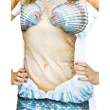 Faux Real Mermaid Party Costume Dress for Women
