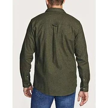 CQR Men's All Cotton Flannel Shirt for Outdoor Adventures