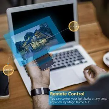 BERENNIS Smart WiFi Light Bulbs, Color Changing LED Lights, Work with Alexa Echo, Google Home, Siri and IFTTT, No Hub Required, 3 Pack