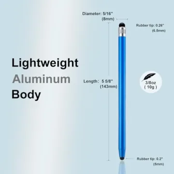 LINFANC 12Pcs Stylus Pen Set for Touchscreen Devices