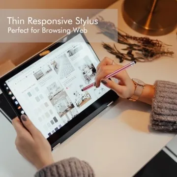 LINFANC 12Pcs Stylus Pen Set for Touchscreen Devices