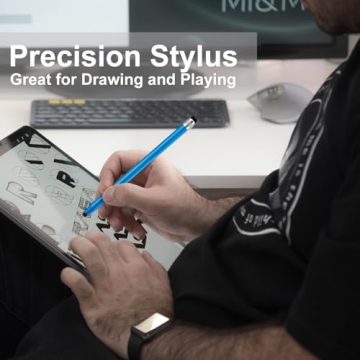 LINFANC 12Pcs Stylus Pen Set for Touchscreen Devices