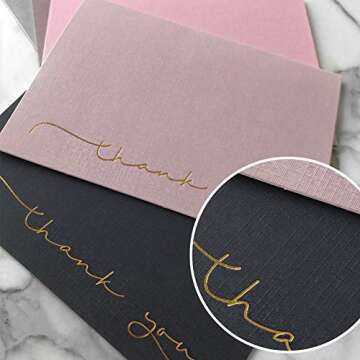 Bulk Thank You Cards with Envelopes & Matching Seal Stickers, Boxed Set of 20 Blank Note Cards (5 Colors, 4 of Each) for Appreciation, Wedding and Bridal & Baby Shower