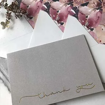 Bulk Thank You Cards with Envelopes & Matching Seal Stickers, Boxed Set of 20 Blank Note Cards (5 Colors, 4 of Each) for Appreciation, Wedding and Bridal & Baby Shower