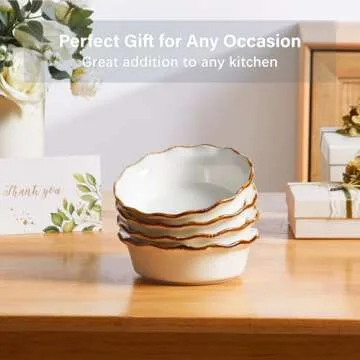 ONEMORE Mini Pie Pans - 6.8 inch Ceramic Baking Dishes