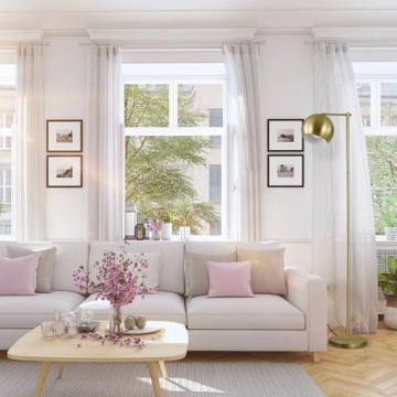 Shop Globe Electric 12915 Molly Floor Lamp in Gold Finish