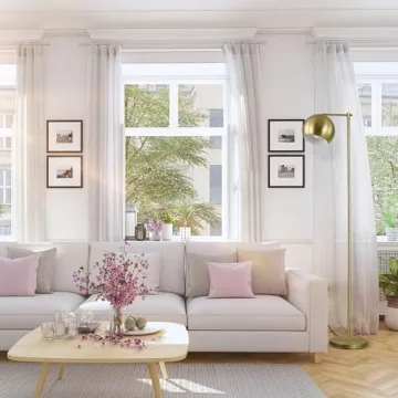 Shop Globe Electric 12915 Molly Floor Lamp in Gold Finish