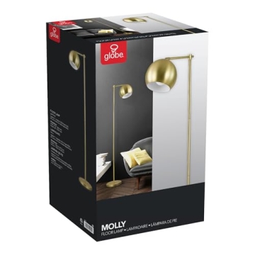 Shop Globe Electric 12915 Molly Floor Lamp in Gold Finish