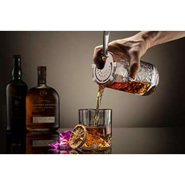 Mixology & Craft 24oz Crystal Cocktail Mixing Glass - Essential Bar Tool