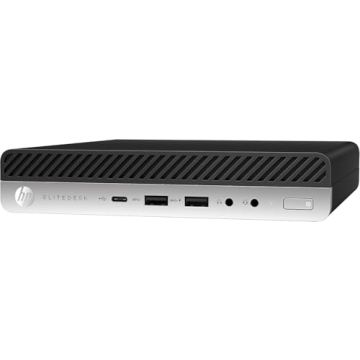 HP EliteDesk 705 G5 Mini Computer Desktop PC, AMD Quad-Core Ryzen™ 5 Pro 3400G, 16GB RAM, 256GB SS...