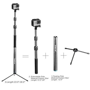 Smatree S3C Extendable Floating Pole for Action Cameras