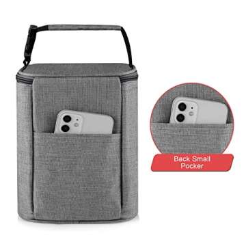 Accmor Breastmilk Cooler Bag, Baby Bottle Cooler Bags, Insulated Bottle Cooler Tote Bags On The Go, Fits 4 Large 8oz Bottles, for Nursing Mom Daycare Travel