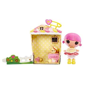 Lalaloopsy Littles Doll: Sprinkle Spice Cookie & Pet Mouse, 7" Baker Figure, Pink/Yellow Outfit, Acc...
