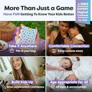 200 Kids Conversation Cards - Help Kids Put Down Tablets and Phones - Get Children to Enjoy Talking and Listening - Great for Car Rides and Family Dinners - A New Way for Kids to Express Themselves