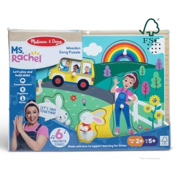 Melissa & Doug Ms. Rachel Musical Puzzle for Toddlers