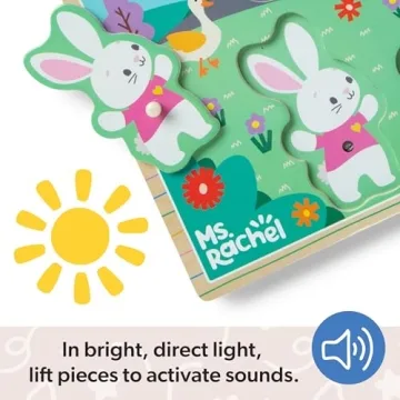 Melissa & Doug Ms. Rachel Musical Puzzle for Toddlers