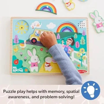 Melissa & Doug Ms. Rachel Musical Puzzle for Toddlers