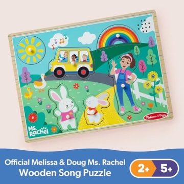 Melissa & Doug Ms. Rachel Musical Puzzle for Toddlers