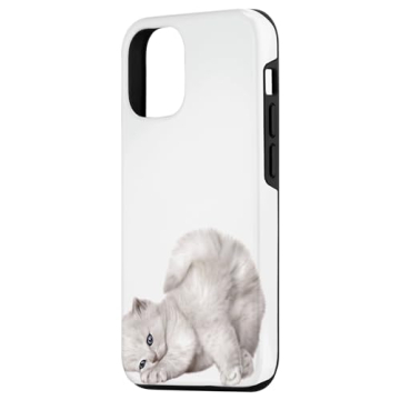 Cute Cat Coquette Pink iPhone 15 Protective Case
