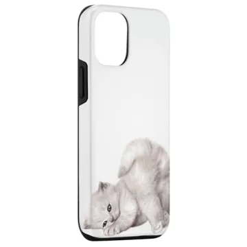 Cute Cat Coquette Pink iPhone 15 Protective Case