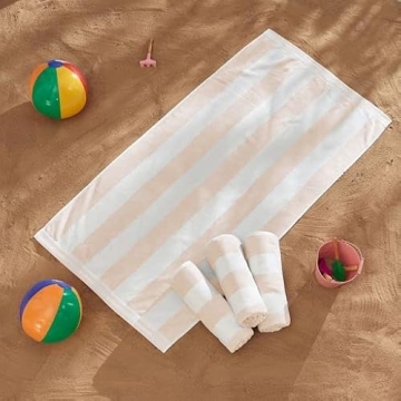 Soft Cabana Striped Beach Towels Pack - Luxury & Comfort