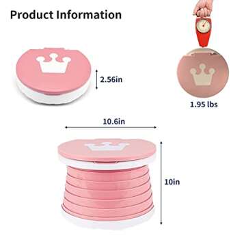 Travel Potty for Toddler, Portable and Foldable Toilet, Apply to Seat Emergency Toilet for Car, Camp...