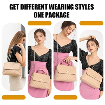 ER.Roulour Quilted Crossbody Bag in Stylish Vegan Leather