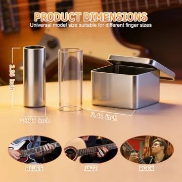 Pinkmoli Guitar Slide Set – Versatile Sound for Musicians