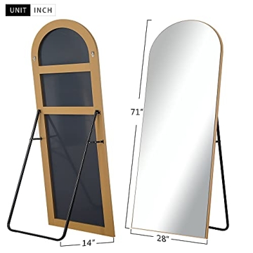NeuType Arched Full Length Mirror Gold Stylish Bedroom Decor