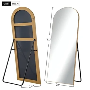 NeuType Arched Full Length Mirror Gold Stylish Bedroom Decor