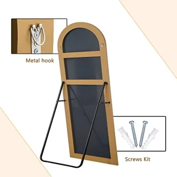 NeuType Arched Full Length Mirror Gold Stylish Bedroom Decor