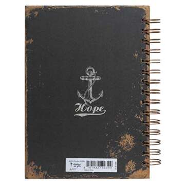 Christian Art Gifts Large Hardcover Notebook/Journal | Hope As An Anchor – Hebrews 6:19 Bible Vers...