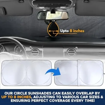 EcoNour Car Sun Shade Reflective UV Protection Foldable
