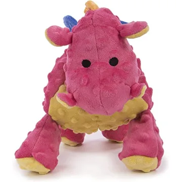 goDog Dragon Squeaky Toy - Chew Guard Technology Large