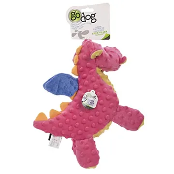goDog Dragon Squeaky Toy - Chew Guard Technology Large