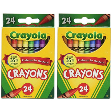 Crayola Crayons 24 ct Pack of 2 for All Ages