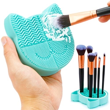 TailaiMei 2 in 1 Makeup Brush Cleaning Mat - Green Quality & Portable