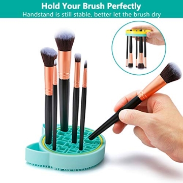 TailaiMei Makeup Brush Cleaning Mat and Drying Holder