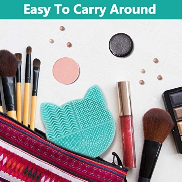 TailaiMei Makeup Brush Cleaning Mat and Drying Holder