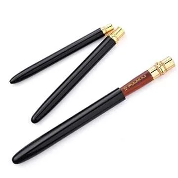 Kolinsky Travel Watercolor Brushes, Fuumuui 3Pcs Plein Air Elegant Kolinsky Sable Watercolor Brushes with Pocket Size Leather Pouch Perfect for Watercolor Gouache Ink Painting