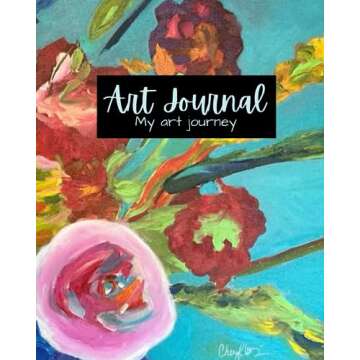 8" x 10" Abstract Art Journal - 120 Blank pages. Cover: Floral Original Art. High quality Mat paperback cover By Cheryl Wilson: Art: Park Avenue Series