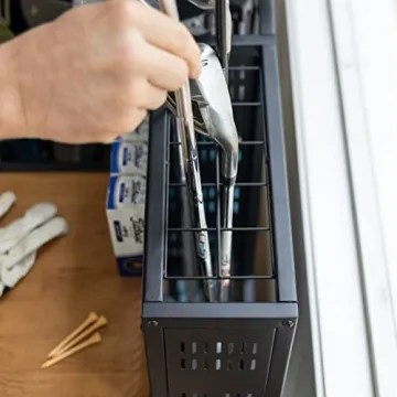 Teal Triangle Golf Organizer - Stylish Storage Rack for Golf Gear