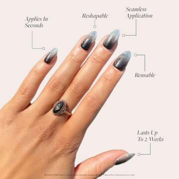 Glamnetic Beetlejuice™ Press On Nails | Reusable & Stylish