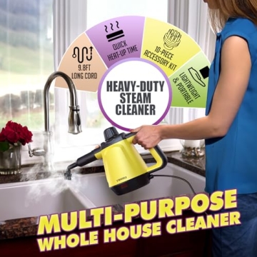 Natural Multi-Surface Handheld Steam Cleaner - Eco-Friendly Cleaning Solutions